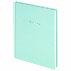 Блокнот МАЛЫЙ ФОРМАТ 110х147 мм, А6, 80 л., твердый, клетка, BRAUBERG "Minimal", мятный, 116451 - фото 14945165