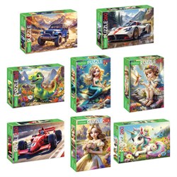 Пазл картонный "ВОЛШЕБНЫЕ МИРЫ" 260 элементов АССОРТИ, 220х330 мм, HATBER - фото 14945834