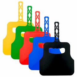 Веер-опахало с ручкой для мангала и барбекю для раздувания огня, размер 31х20 см, цвет АССОРТИ, пластик, 701751 - фото 14945894