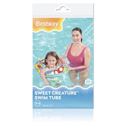 Надувной круг для плавания, диаметр 56 см, 3-6 лет, до 60 кг, АССОРТИ, BESTWAY, 36013 - фото 14948599