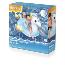 Надувная игрушка-наездник "Единорог" с ручками, 155x119 см, от 3 лет, до 45 кг, BESTWAY, 41114 - фото 14948608