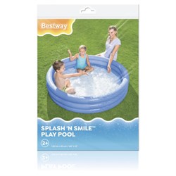 Надувной бассейн детский, 152х30 см, 282 л, от 2 лет, АССОРТИ, BESTWAY, 51026 - фото 14948625