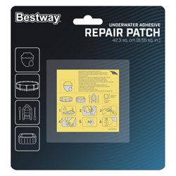 Ремонтный комплект для надувной продукции 6,5х6,5 см, водостойкий, самоклеящиеся заплатки, 6 шт., BESTWAY, 62091 - фото 14948632
