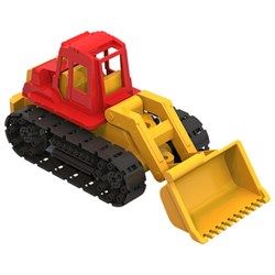 Трактор игрушечный гусеничный, с грейдером, "Байкал", пластиковый, 35,5x16x16 см, НОРДПЛАСТ, 138 - фото 14955054