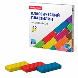 Пластилин классический ERICH KRAUSE, 12 цветов, 192 г, 50558 - фото 14957851