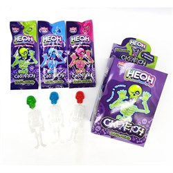 Карамель на неоновой палочке "Неон Скелетон", 10 г, КАНДИ КЛАБ, CAR193-1 - фото 14959509