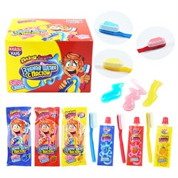 Сахарная конфета и жидкая карамель "Зубная щетка с пастой", 15 г, КАНДИ КЛАБ, DRG026-2 - фото 14959530