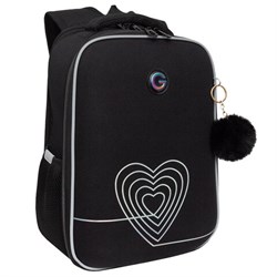 Ранец GRIZZLY анатомическая спинка, 2 отделения, для девочек, "INFINITY", 37х26х16 см, RAw-594-2/1 - фото 14960684