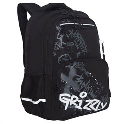 Рюкзак GRIZZLY школьный, анатомическая спинка, 2 отделения, для мальчиков, "BREAK DOWN", 39х28х20 см, RB-554-7/4 - фото 14960693