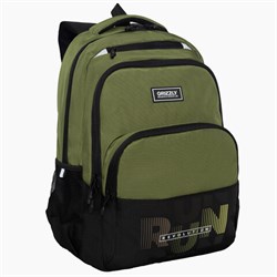 Рюкзак GRIZZLY школьный, анатомическая спинка, 2 отделения, для мальчиков, "RUN", хаки, 45х32х23 см, RU-530-6/3 - фото 14960708