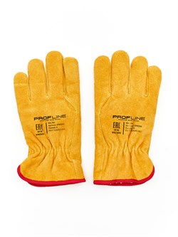 Перчатки спилковые утепленные ProfLineBase - фото 14965116