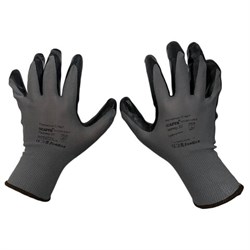 Перчатки нейлоновые SCAFFA "Старт", нитриловое покрытие (облив), размер 8, M (средний), 00-01018558 - фото 14987574