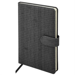 Еженедельник датированный 2026 А5 145х215 мм, BRAUBERG "Augustus", под кожу, черный, 117161 - фото 14988606