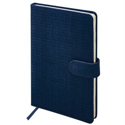 Еженедельник датированный 2026 А5 145х215 мм, BRAUBERG "Augustus", под кожу, темно-синий, 117164 - фото 14988609