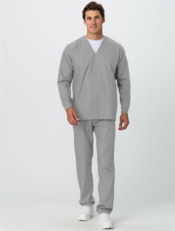 Костюм мужской ХАССП-База (тк.ТиСи,120), серый - фото 14995450