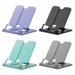 Подставка для книг и учебников ERICH KRAUSE, пластик, ассорти (черная, серая, фиолетовая, мятная), 64740 - фото 14997831