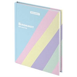 Блокнот МАЛЫЙ ФОРМАТ 110х147 мм, А6, 80 л., твёрдый, клетка, BRAUBERG кросс-серия PASTEL, 117017 - фото 15000197