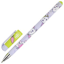 Ручка шариковая BRUNO VISCONTI "HappyWrite", синяя, Kawaii.Зайчик, 0,5 мм, линия 0,38 мм, 20-0215/59 - фото 15003238