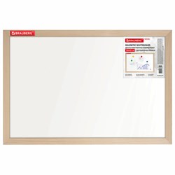 Доска магнитно-маркерная 30х45 см, деревянная рамка, BRAUBERG "Wood", 238793 - фото 15003275