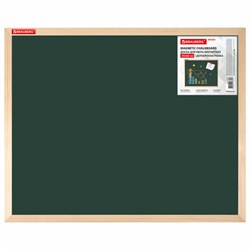 Доска для мела магнитная 45х60 см, зеленая, деревянная рамка, BRAUBERG "Wood", 238798 - фото 15003280