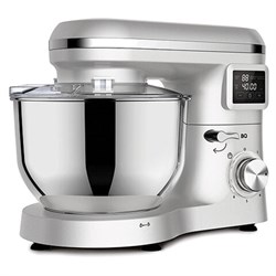 Миксер планетарный BQ (БИ-КЬЮ) MX640, 1600 Вт, 6 скоростей, 3 насадки, металлическая чаша 6 л, серебро, 86194435 - фото 15005619