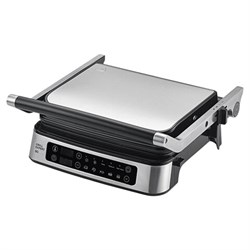 Электрогриль BQ (БИ-КЬЮ) GR1008, 2200 Вт, съемные панели, регулировка температуры, серебро/черный, 86197835 - фото 15005626