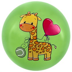 Мяч детский надувной "Зверята", 25 см, ПВХ, ассорти, 6 цветов, JOLLY JOT (ДЖОЛЛИ ДЖОТ), 666121 - фото 15012547