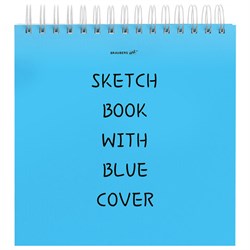 Скетчбук, белая бумага 120 г/м2, 190х190 мм, 80 л., гребень, жёсткая подложка, BRAUBERG ART, Ассорти Mood, 116905 - фото 15013671