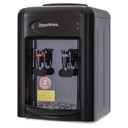 Кулер для воды AQUA WORK 0.7-TDR, настольный, НАГРЕВ/ЭЛЕКТРОННОЕ ОХЛАЖДЕНИЕ, 2 крана, черный, 34502 - фото 15036527