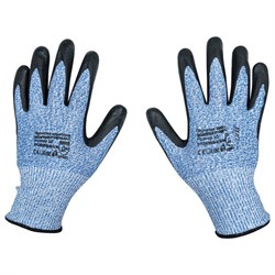Перчатки нейлоновые SCAFFA "Рубеж Нит С", HPPE защита от порезов, нитриловое покрытие, размер 9, L (большой), 00-00011902 - фото 15040874