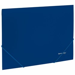 Папка на резинках А4 BRAUBERG UNIVERSAL, синяя, до 300 листов, 0,5 мм, 273037 - фото 15042199