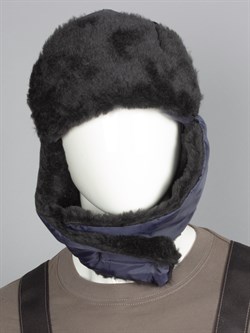 Шапка Евро Ушанка, т.синий - фото 15052767