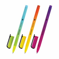 Ручка шариковая BRAUBERG GRADE, СИНЯЯ, корпус soft-touch, пишущий узел 0,7 мм, линия письма 0,35 мм, 144207 - фото 15054810