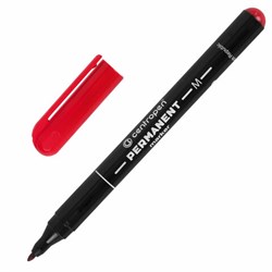 Маркер перманентный CENTROPEN 2846, КРАСНЫЙ, тонкий наконечник, 1 мм, 6 2846 9404 - фото 15054834