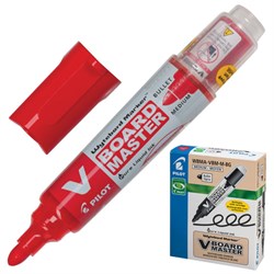 Маркер для доски PILOT "V-BOARD MASTER", КРАСНЫЙ, круглый наконечник, 4 мм, WBMA-VBM-M, WBMA-VBM-M R - фото 15054856