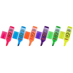 Текстовыделитель мини с принтами BRAUBERG "NEON", АССОРТИ В ПЛАСТИКОВОЙ БАНКЕ, 1-5 мм, 152535 - фото 15054917