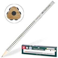 Карандаш чернографитный FABER-CASTELL, 1 шт., "Grip 2001", НВ, трехгранный, 117000 - фото 15054949