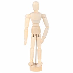 Манекен человека художественный, высота 16 см, натуральное дерево, BRAUBERG ART CLASSIC, 192513 - фото 15055060