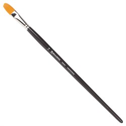 Кисть художественная профессиональная BRAUBERG ART CLASSIC, синтетика жесткая, овальная, № 14, длинная ручка, 200683 - фото 15055089