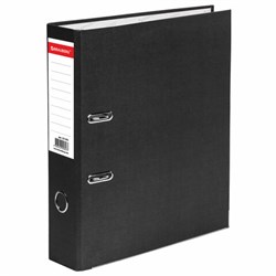 Папка-регистратор BRAUBERG "ECO", 75 мм, черная, 221395 - фото 15055194