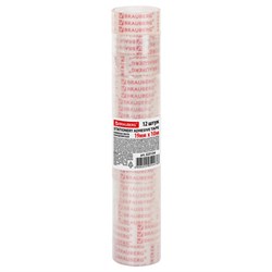 Клейкие ленты 19 мм х 10 м канцелярские BRAUBERG, комплект 12 шт., прозрачные, 223124 - фото 15055257