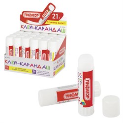 Клей-карандаш ПИФАГОР, 21 г, 227610 - фото 15055377