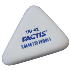 Ластик FACTIS TRI 42 (Испания), 45х35х8 мм, белый, треугольный, PMFTRI42 - фото 15055386