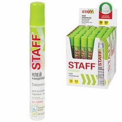 Клей канцелярский STAFF EVERYDAY, 50 мл, сетчатый аппликатор, 228408 - фото 15055405