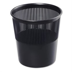 Корзина для бумаг, 9 л, сетчатая, черная, КР21 - фото 15055481
