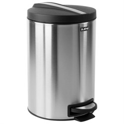Ведро мусорное с педалью 12 литров "Modern", МАТОВОЕ, нержавеющая сталь, со съемным внутренним ведром, LAIMA, 232264 - фото 15055542