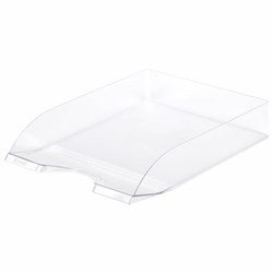 Лоток горизонтальный для бумаг "Дельта", А4 (315х250х60 мм), прозрачный, ЛТГ-30463 - фото 15055564