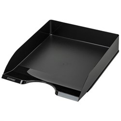 Лоток горизонтальный для бумаг "Дельта", А4 (315х250х60 мм), черный, ЛТГ-30460 - фото 15055571