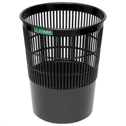 Корзина для бумаг, 14 л, сетчатая, черная, КР51 - фото 15055605