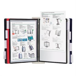 Демосистема настенная с 10 цветными панелями А4, серая, BRAUBERG "SOLID", 236722 - фото 15055635